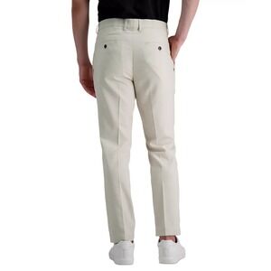 Kenneth Cole Reaction Men's White Slim-Fit Linen Blend Dress Pants Size 29W 32L